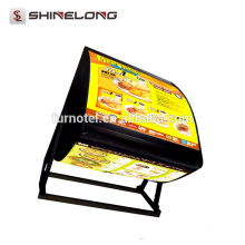 2017 Meilleure vente Shine Long LED Restaurant Hanging tableau de menu